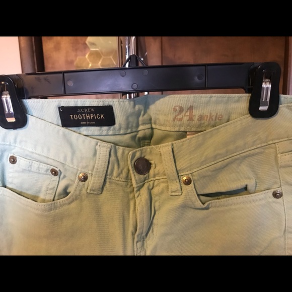 Mint J. Crew Toothpick Ankle Jeans - Picture 2 of 3